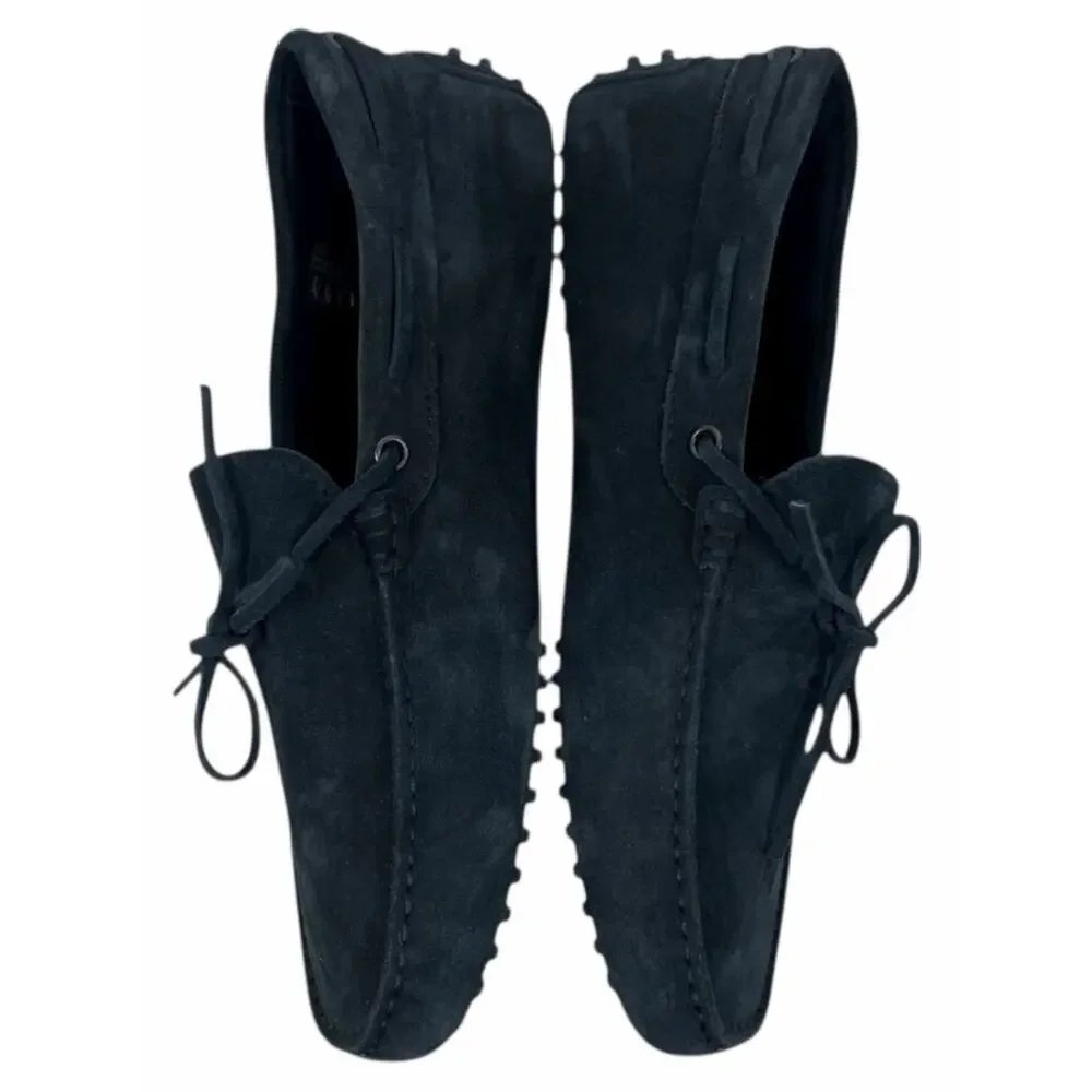 Tod's Gommino Slip On Driving Loafer in Navy Blue Sued Men Size 6.5/ US 8